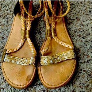 BOC Gladiator Sandals in Gold